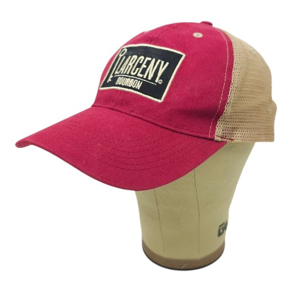 Larceny Bourbon Mesh Snapback Cap Trucker Embroidered Logo Patch Baseball Hat - Picture 2 of 14